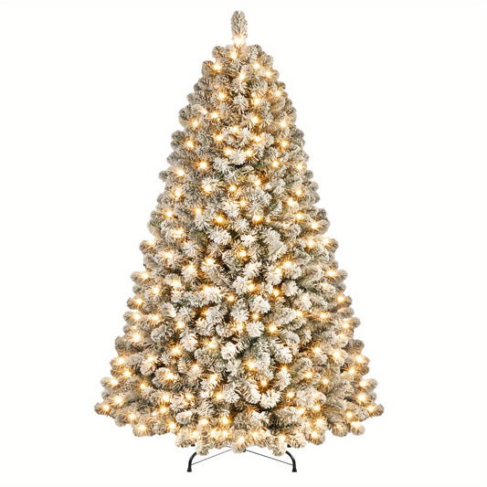 Carol | Pre-Lit Artificial Christmas Tree with Snow Effect