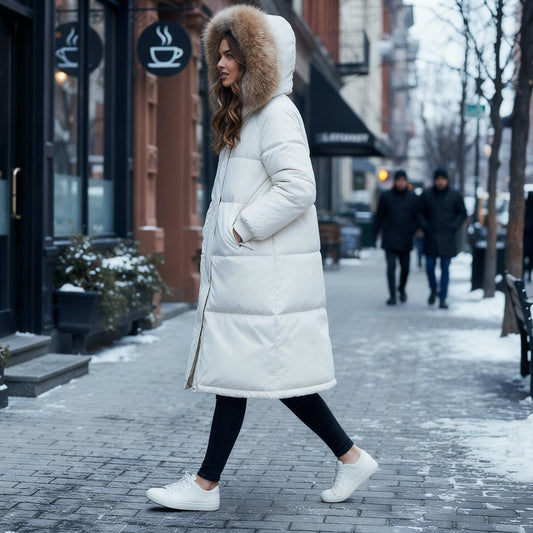 Evelyn | Women's Chic Quilted Jacket with Hood