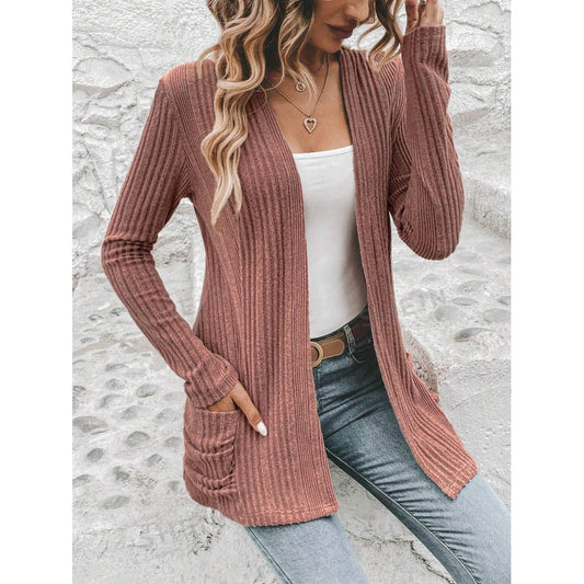 Grace | Women's Cardigan with Open Design and Pockets