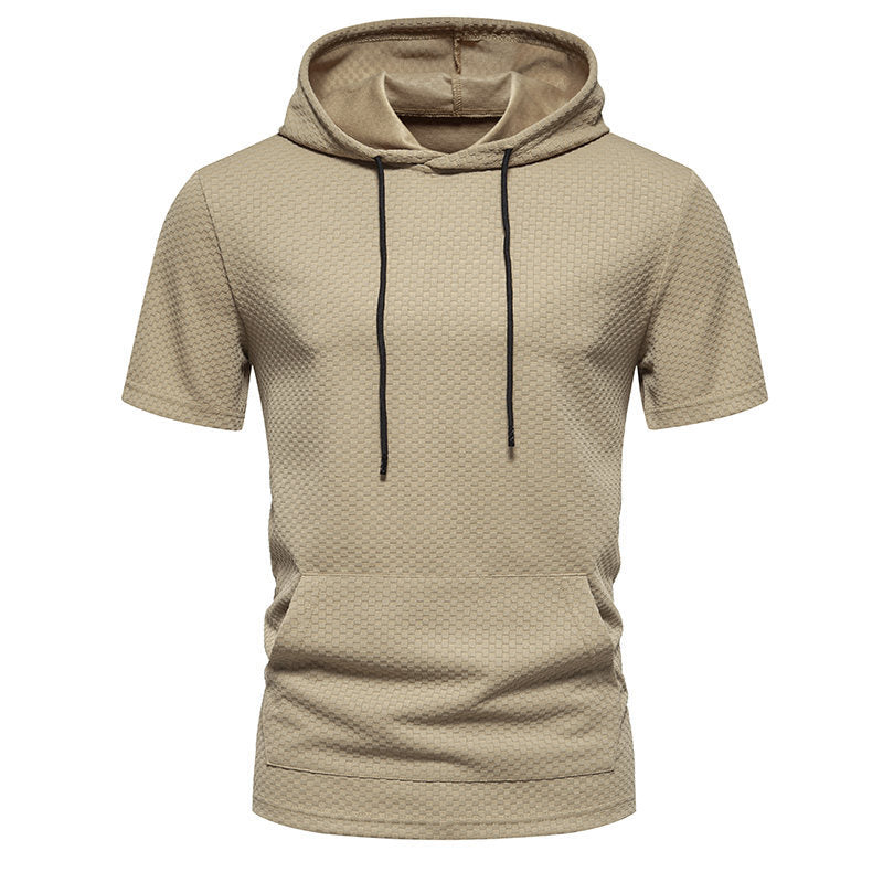Levi | Men's Short-Sleeve Hoodie with Drawstring