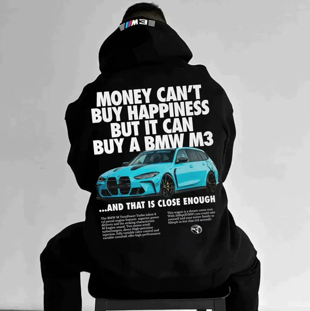 Ethan | Men's Oversized Racing Hoodie with Graphic Print