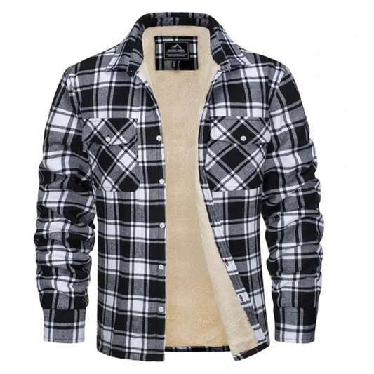 Noah | Men's Plaid Hooded Jacket with Long Sleeves