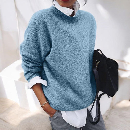 Emily | Soft Loose Knit Sweater with Crewneck