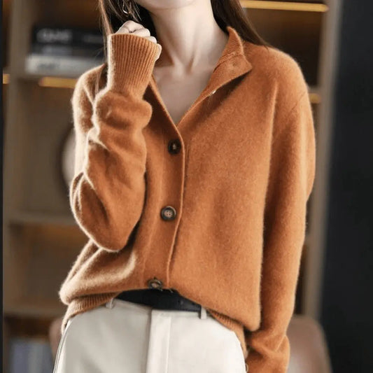 Penelope | Women's Cashmere Cardigan with Button Closure