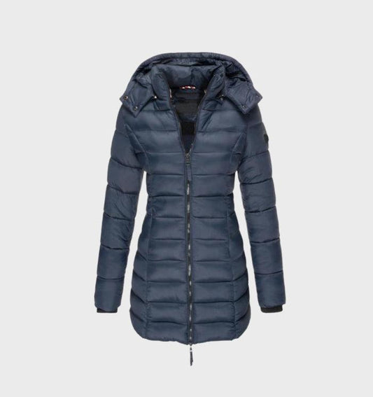 Lillian | Long Puffer Jacket with Soft Lining and Hood