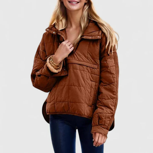 Marigold | Women's Pullover Puffer Jacket with Quilted Finish