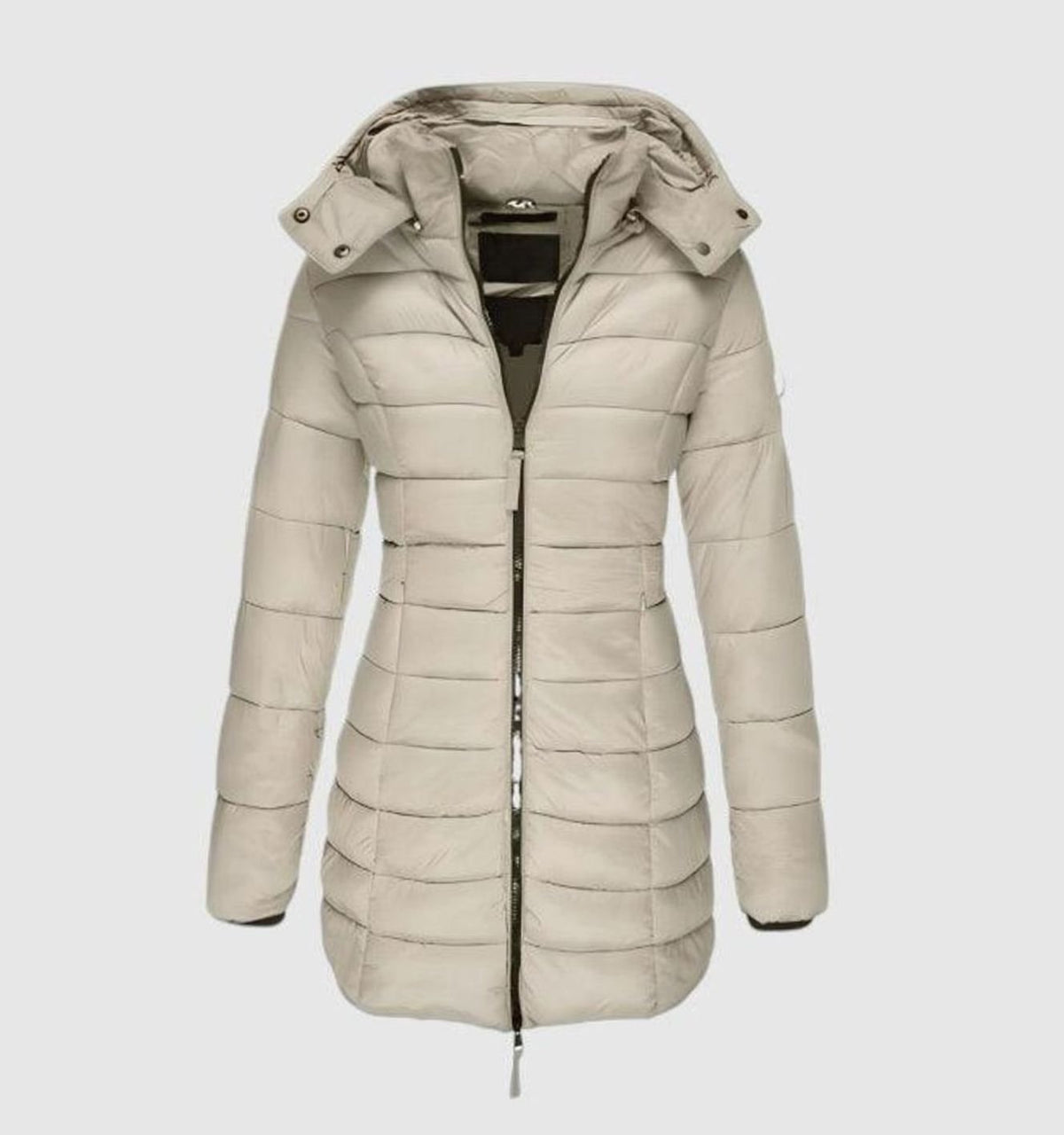 Charlotte | Women's Long Quilted Puffer Coat with Hood