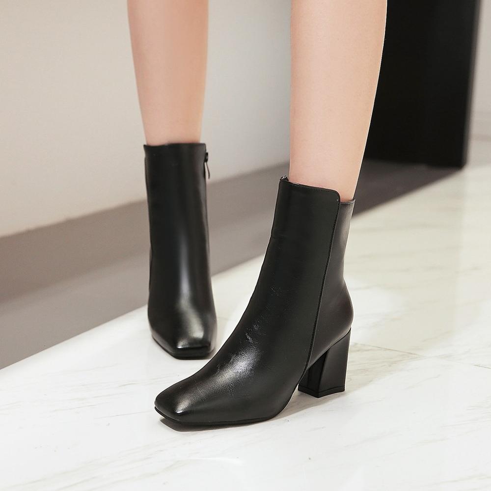 Abigail | High-Heeled Ankle Boots with Block Heel