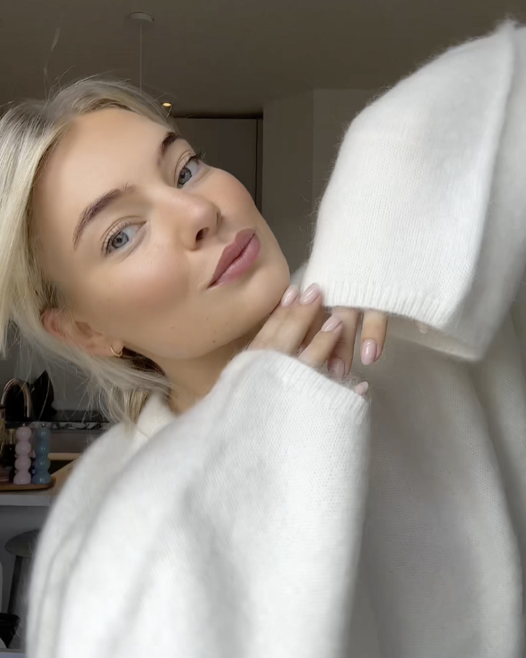 Chloe | Mohair Blend Pullover with Crew Neck