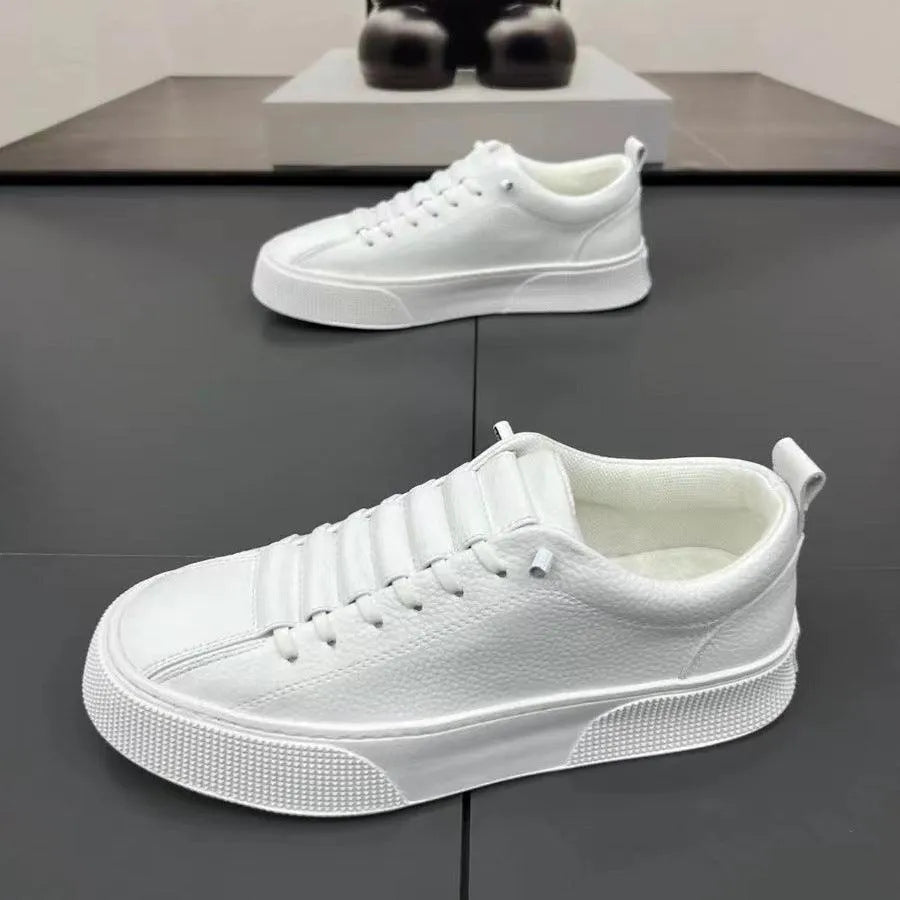 Alexander | Men's Faux Leather Low Sneakers