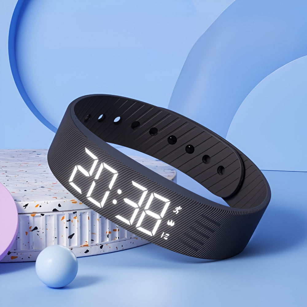 Chauncey | Women's and Men's Water-Resistant Sports Watch with LED Display
