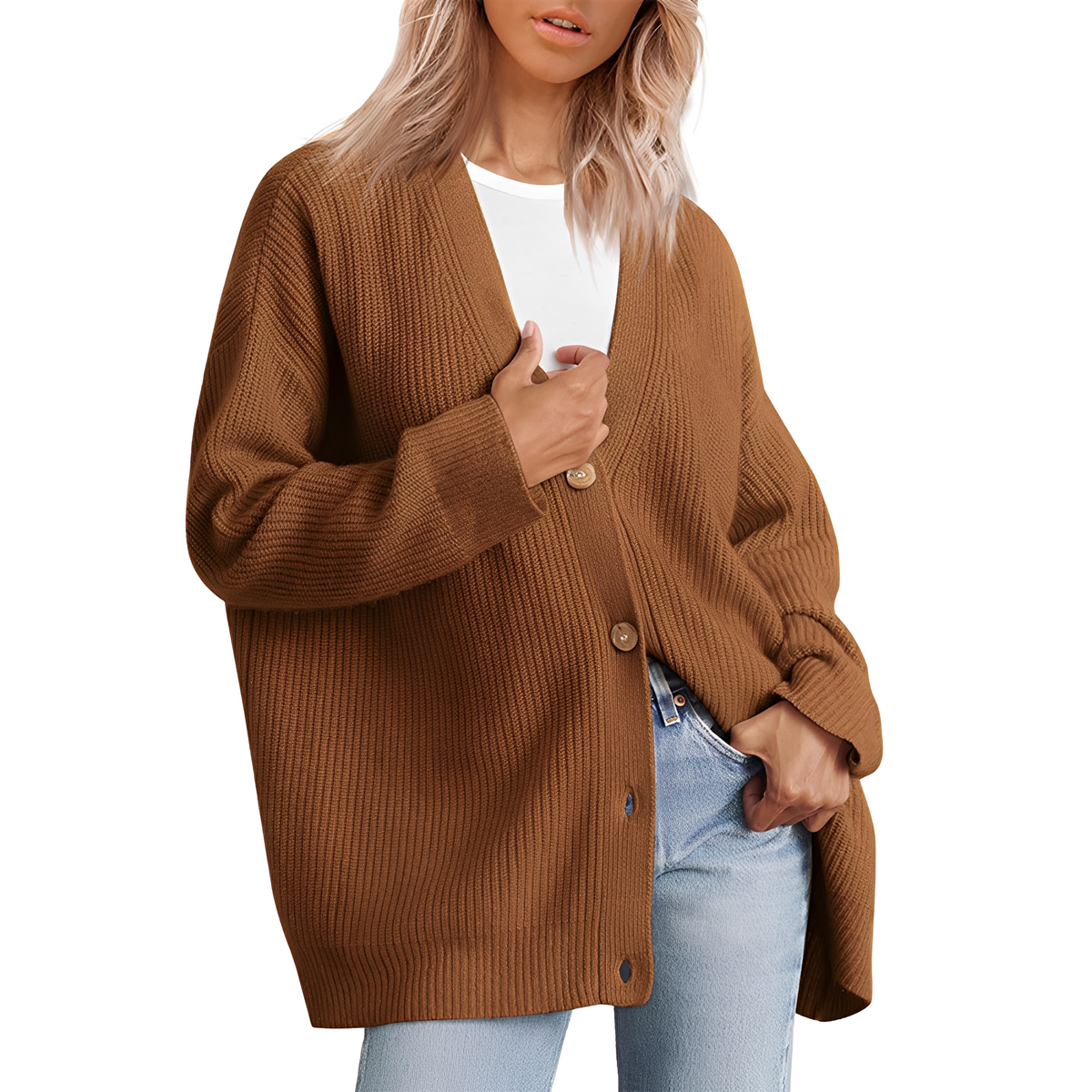 Chloe | Women's Casual Cardigan with Oversized Fit