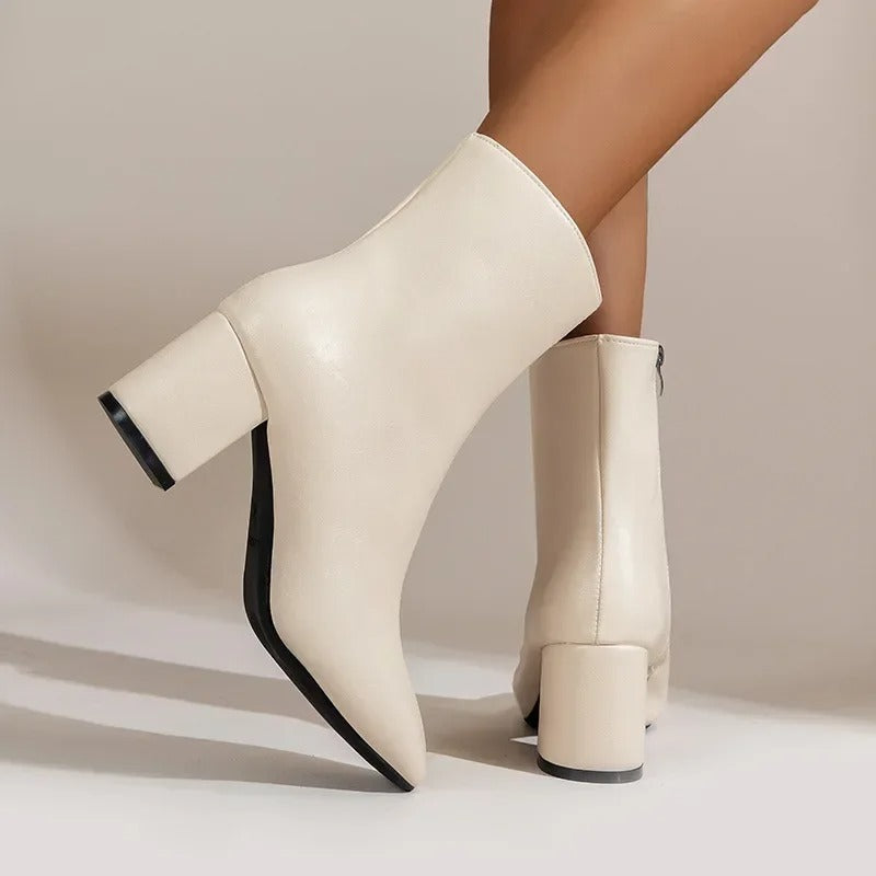 Sofia | Women's Elegant Comfortable Ankle Boots with Heel