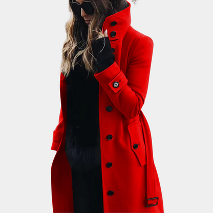 Charlotte | Women's Elegant Trench Coat with Warm Lining