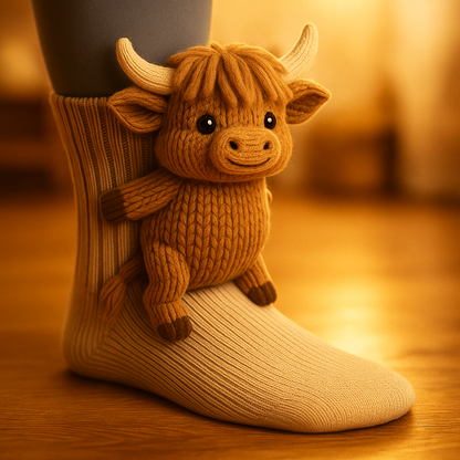 Jacob | Unisex Non-Slip Cozy Winter Plush Slipper Socks