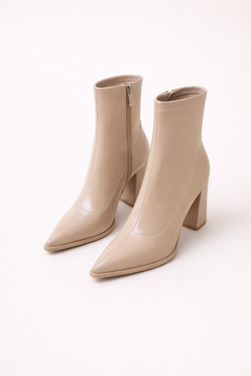 Addison | Women's Luxe Ankle Boots with Pointed Toe and Block Heel