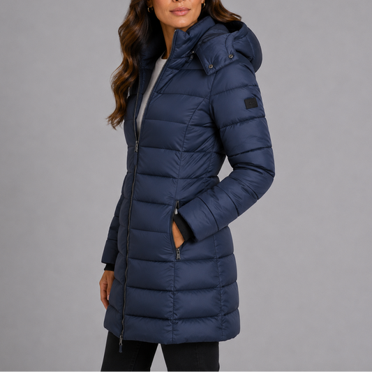 Quintilla | Women's Long Hooded Puffer Jacket with Insulated Winter Coat