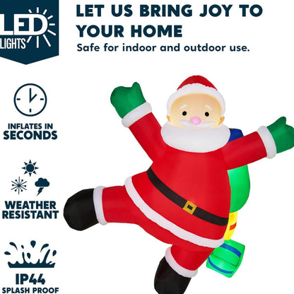 Andrew | Inflatable Climbing Santa Outdoor LED Decoration