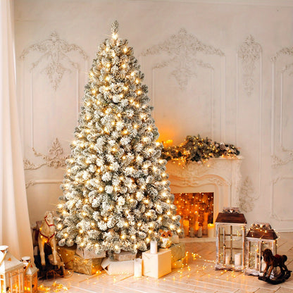 Carol | Pre-Lit Artificial Christmas Tree with Snow Effect