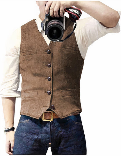 Mason | Men's Stylish Fashionable Vest with Button Closure