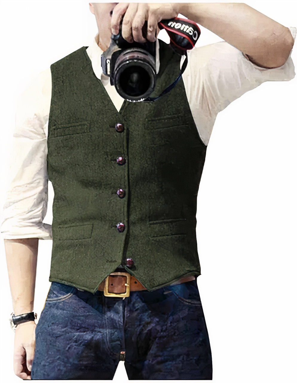 Mason | Men's Stylish Fashionable Vest with Button Closure