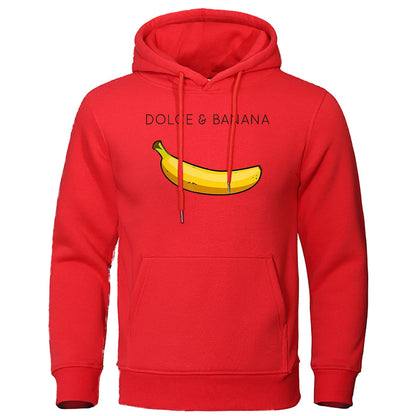 Theodore | Hoodie with Banana Print and Kangaroo Pocket
