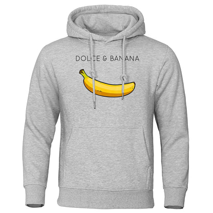 Theodore | Hoodie with Banana Print and Kangaroo Pocket