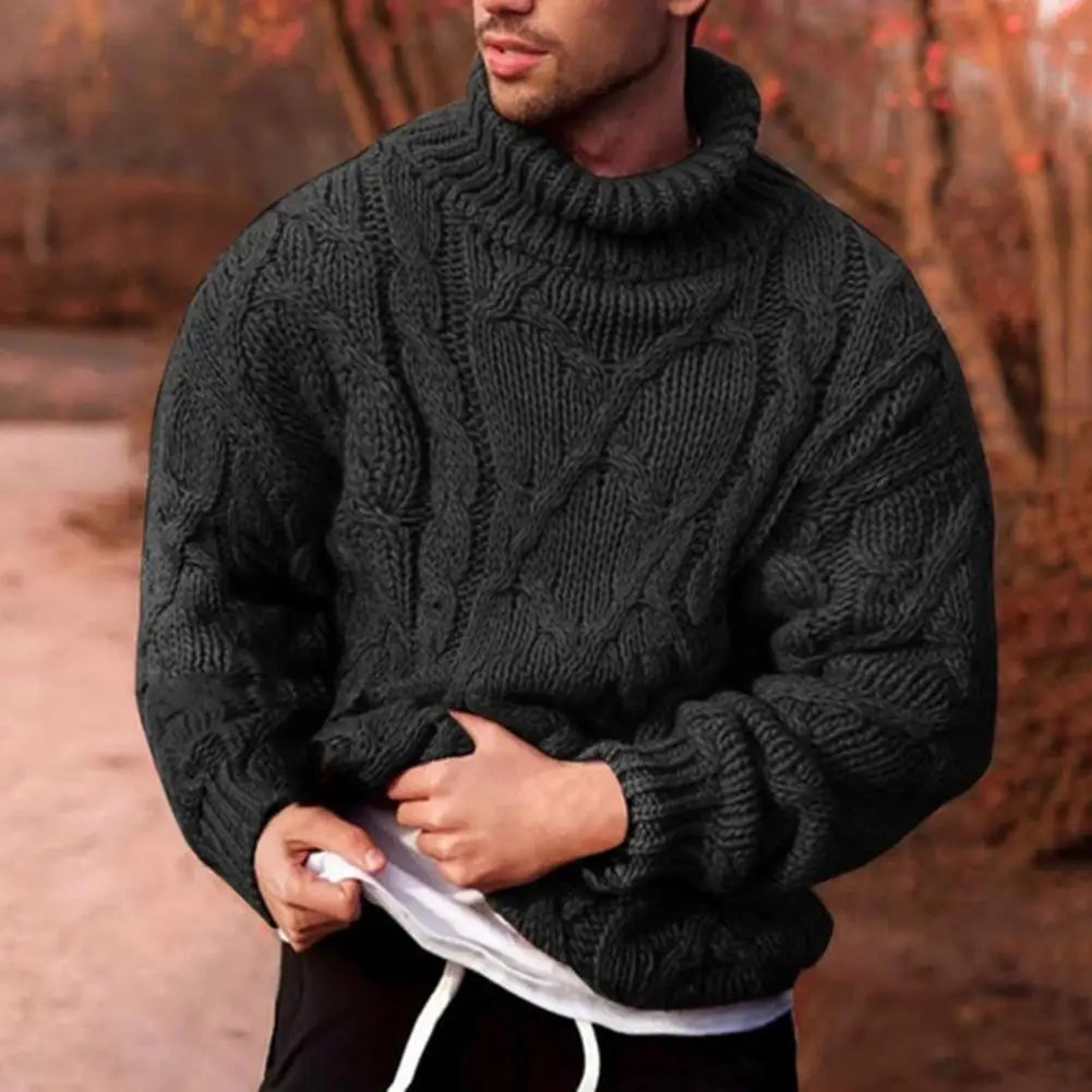 Andreas | Men's Winter Turtleneck Sweater with Thick Knit