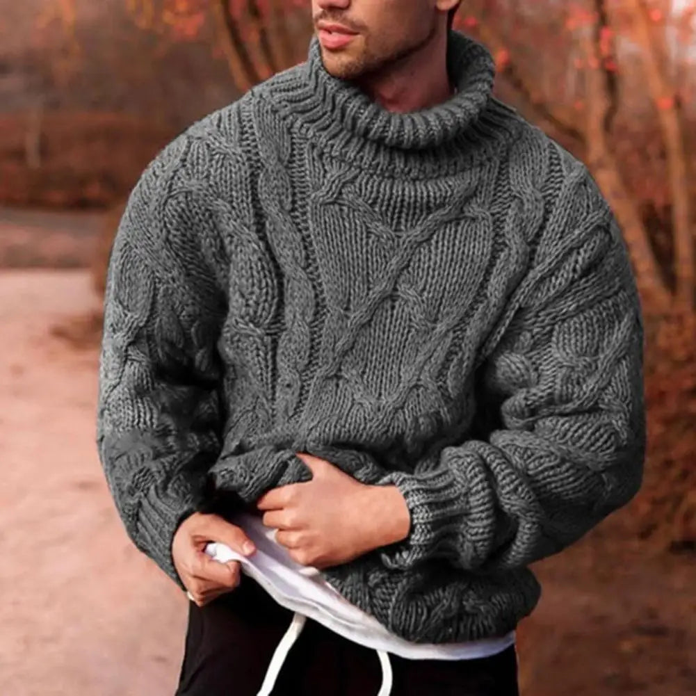 Andreas | Men's Winter Turtleneck Sweater with Thick Knit