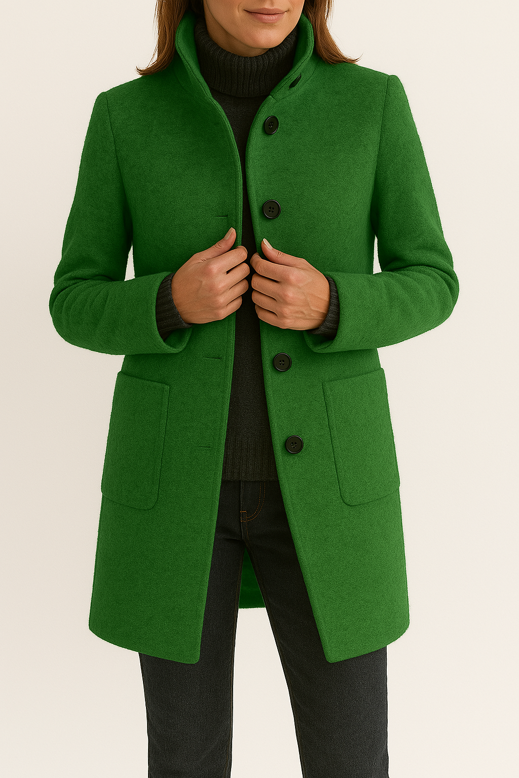 Hazel | Women's wool coat with Modern Design