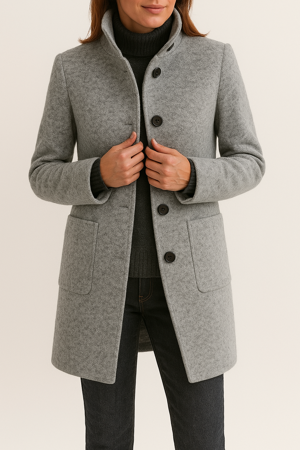 Hazel | Women's wool coat with Modern Design