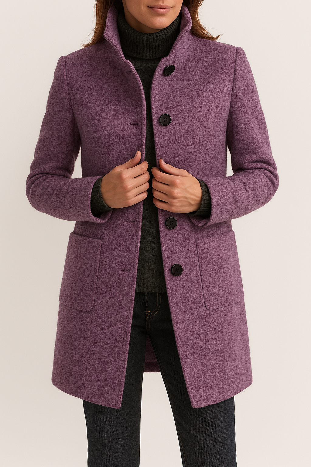 Hazel | Women's wool coat with Modern Design