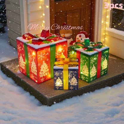 Matthew | LED Christmas Gift Box Set for Holiday Decoration