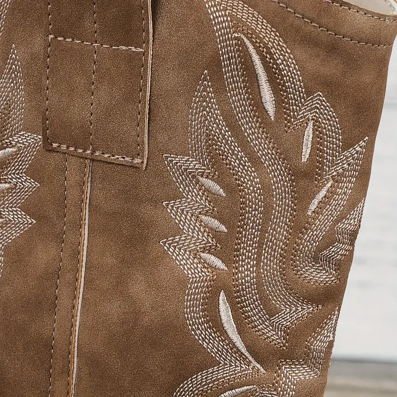 Audrey | Women's Stylish Cowboy Ankle Boots with Heel