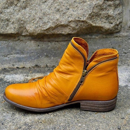 Grace | Trendy Ankle Boots with Side Zipper