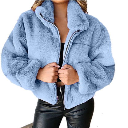 Brooklyn | Women's Faux Fur Zip-Up Jacket