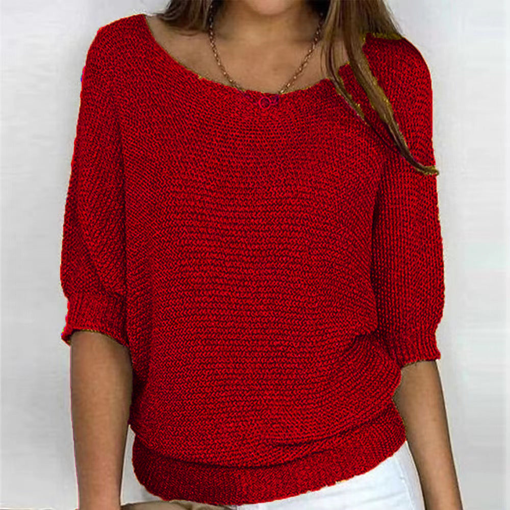 Elizabeth | Comfort Knit Sweater with Wide Neck