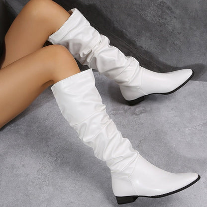 Camila | Women's Elegant Slouch Boots with Ankle-High Fit