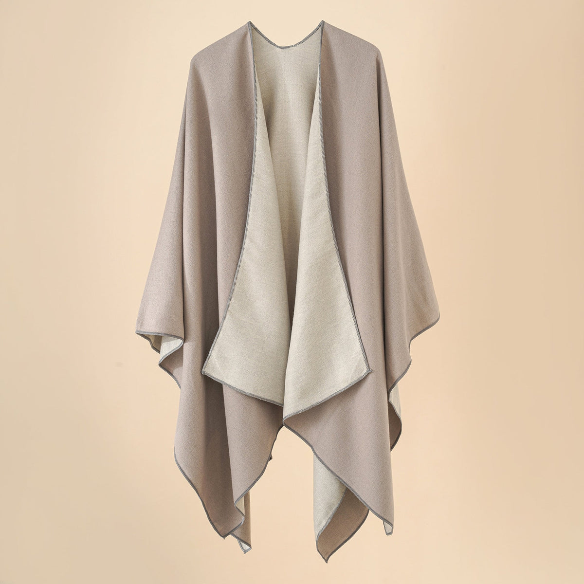 Amelia | Women's Elegant Wool Blend Poncho with Soft Fit