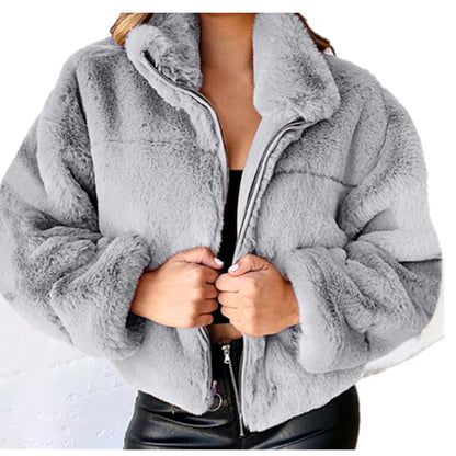 Brooklyn | Women's Faux Fur Zip-Up Jacket