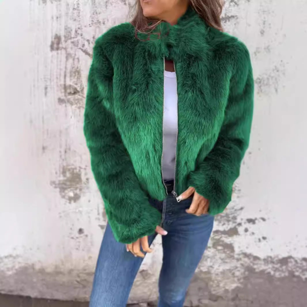 Makayla | Women's Fluffy Winter Coat with Full Zip
