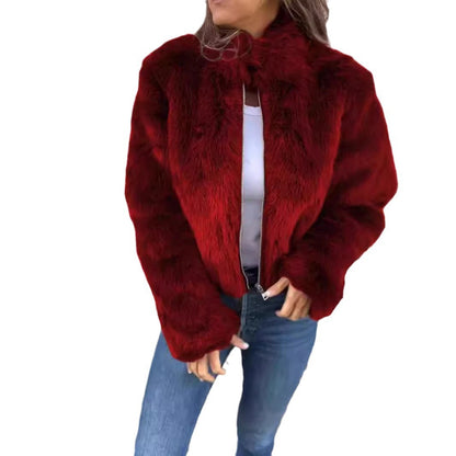 Makayla | Women's Fluffy Winter Coat with Full Zip