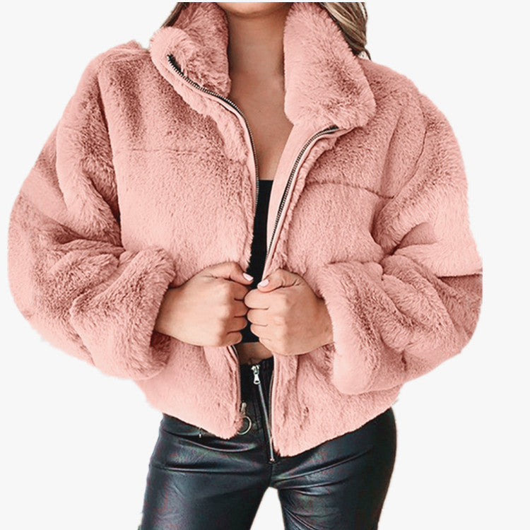 Brooklyn | Women's Faux Fur Zip-Up Jacket