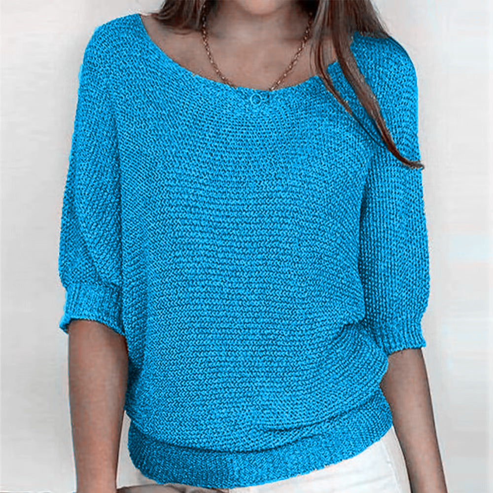 Elizabeth | Comfort Knit Sweater with Wide Neck
