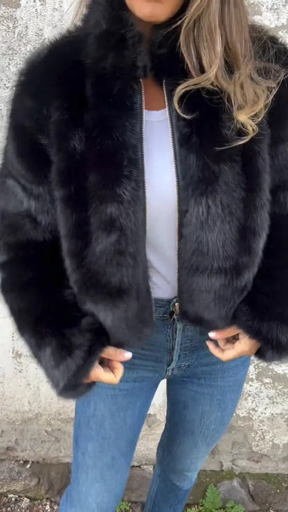 Makayla | Women's Fluffy Winter Coat with Full Zip