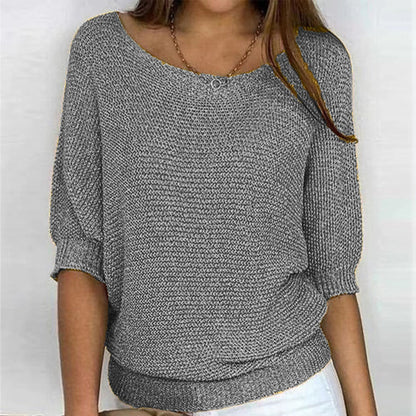 Elizabeth | Comfort Knit Sweater with Wide Neck