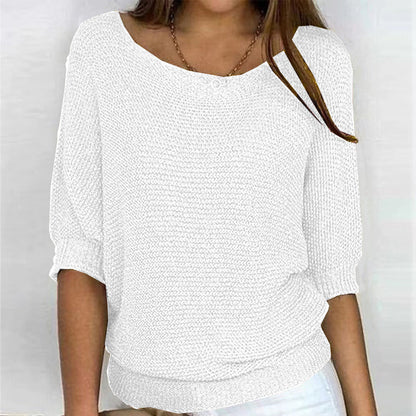 Elizabeth | Comfort Knit Sweater with Wide Neck