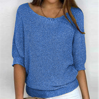 Elizabeth | Comfort Knit Sweater with Wide Neck