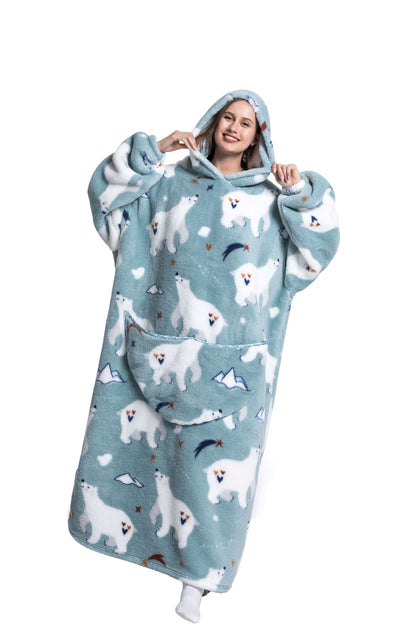 Ava | Fleece Hoodie Blanket for Winter