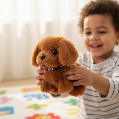 Benjamin | Interactive Plush Robot Dog Toy with Barking Motion